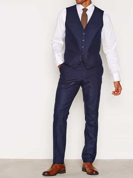 Shdone Myloiver Navy Waistcoat - 图片 3